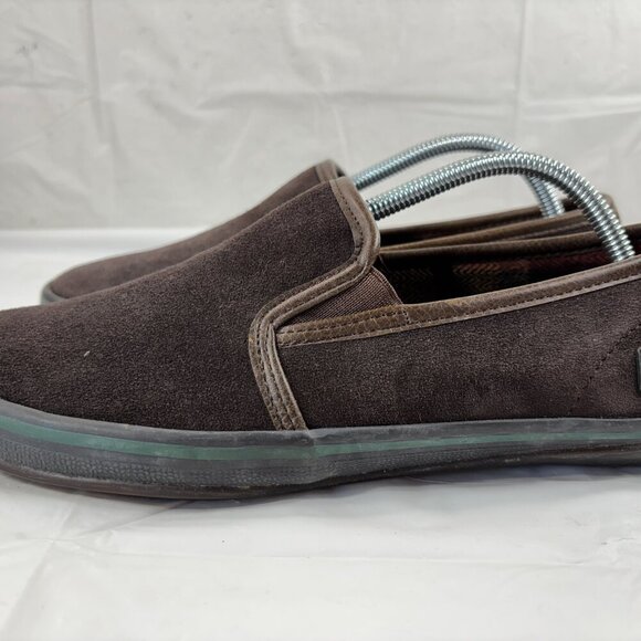 Woolrich Mens Brown Leather Slip On Loafer Shoes - Picture 11 of 14